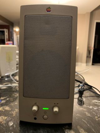 Vintage Apple AppleDesign Speakers with Power Supply M6082.  Very Cool. 3