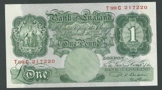 Uk Great Britain 1 Pound 1949 /55 P - 369b P.  S.  Beale Unc