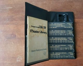 Texas Instruments Ti 58/59 Master Library Guide Module Storage Case (no Module)