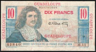 Guadelopue 10 Francs Nd (1947 - 49) P.  32
