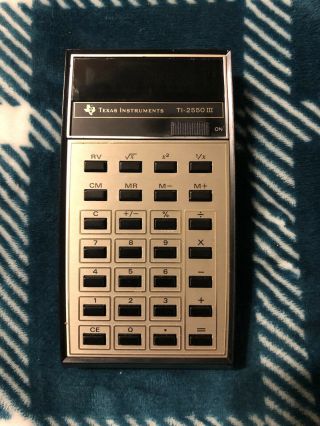 Vintage 1976 Texas Instruments Ti - 2550 - Iii Electronic Calculator Parts Only.