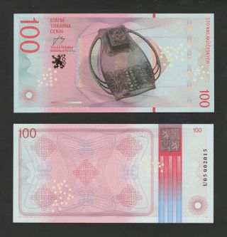 Czech Test Note 2020 - Official State Printing " Ink - Pot 100 Niklaku " - Unc