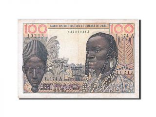 [ 257867] West African States,  100 Francs,  1961,  Km 101ab,  1961 - 03 - 23