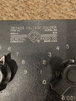 Vintage General Radio Decade Voltage Divider