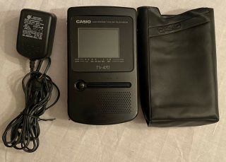 Casio Tv - 470b Lcd Pocket Color Television W/case Made In Japan