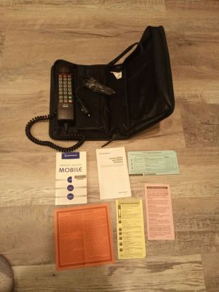 Vintage 1995 Motorola Bag Phone With Charger And Paper Work
