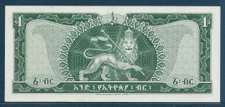 Ethiopia 1 Dollar,  1966,  P 25,  S/N : DX 694315,  UNC 2
