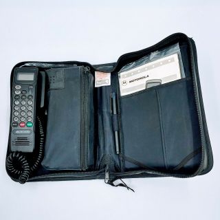 Vintage Cellular One Motorola Cellphone Model Scn2449a Mobile Bag Car Phone.  Po