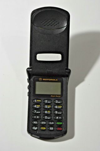 Motorola Startac Model 7797 Vintage Flip Cell Phone With Battery