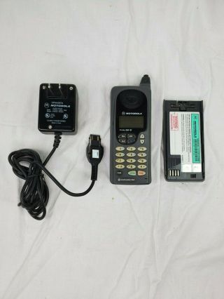 Vintage Motorola Profile/300e Mobile Cell Phone Batt And Charger