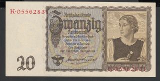Germany 20 Reichsmark 15 - 06 - 1939 Au P.  185,  Banknote,  Uncirculated