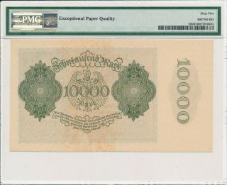 Reichsbanknote Germany 10000 Mark 1922 PMG 65EPQ 3
