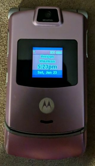 Motorola Razr V3m Pink Verizon Cell Phone