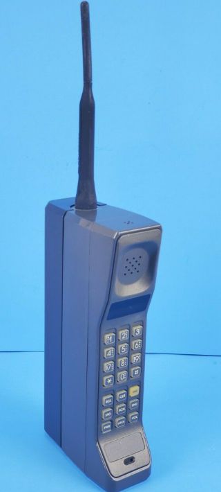 Vtg Motorola Dynatac 8500 Brick Cell Phone Black Hand Held Mobile F09lfd8471ag