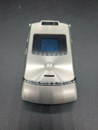 Motorola Razr Cell Phone At&t V3xx No Battery