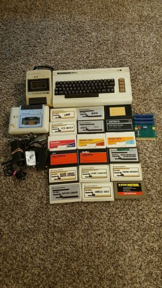 Commodore Vic 20 Computer,  Games,  (no Power Cord) Or
