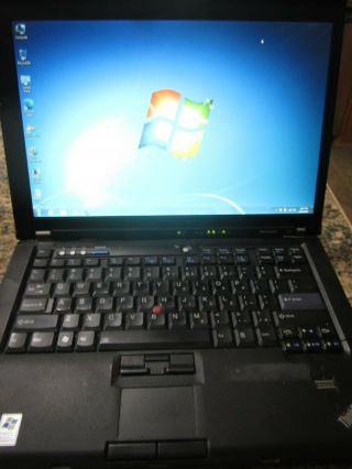 Ibm Thinkpad T61 Laptop 2.  1 Ghz 2gb Ram 250 Gb Hdd Dvd - Rw Win 7 Pro