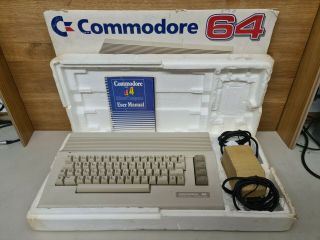 Commodore 64 Pal Boxed With Power Supply Diagnostic Budget Range