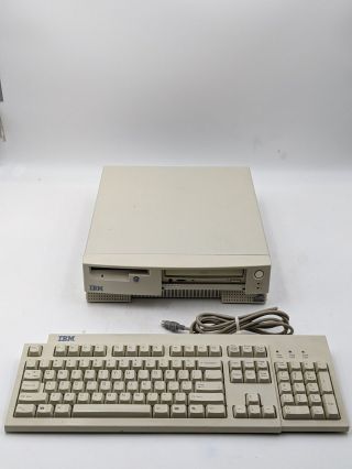Vintage Ibm Aptiva 2156 - D1n Desktop Computer And Keyboard Posts - No Hdd