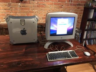 Vintage Power Macintosh G4 W/ Sonnet Encore St Accelerator,  Box