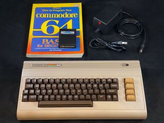 Commodore 64 Computer - Cleaned & W/ Power Supply,  More