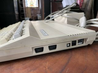 Vintage Commodore 128 Computer Model C128 with Power supply and video cable 2