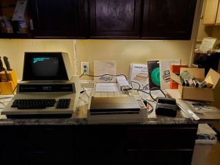 Commodore Pet 4016 Computer With Printer,  Tape Drive,  Tapes,  Books.