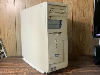 Vintage Dell Dimension Xps T550 Computer Intel P3 550mhz 128mb Rs232 Isa Agp