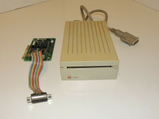 Apple Superdrive External Floppy 3.  5 " Fdhd Diskdrive & 655 - 0101 Interface Card