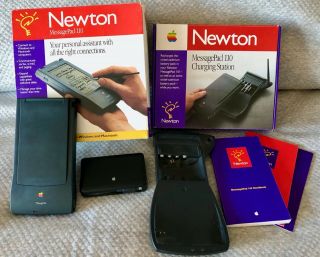 Apple Newton 110 With Charging Station And Fax Modem In