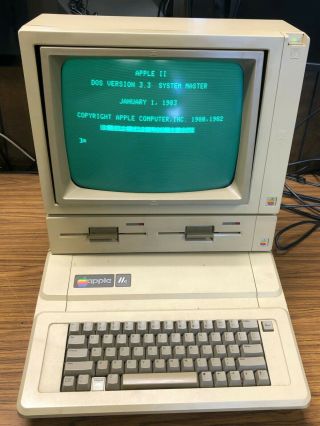 Apple Iie Computer,  Monitor,  Disk Drives & More