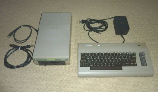 Commodore 64 Computer With 1541 Floppy Disk Drive C64 5.  25 ",  Great