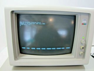 Vintage Ibm 5154 Ega Enhanced Color Display Crt Computer Monitor