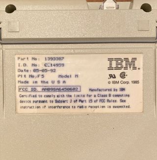 RARE VINTAGE IBM 1393387 KEYBOARD BUCKLING SPRING MODEL M MODEL F HELP STOP 6