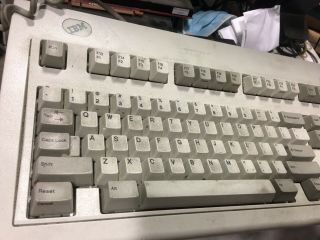 Vintage Ibm Model M Keyboard Terminal 1395158,  1989 Grey Badge
