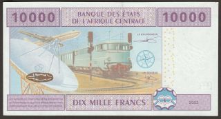 AU Central African States GABON 10,  000 Francs P - 410Ac / B110Ac sig 25/11 871 2