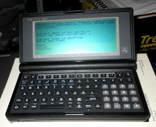Vintage HP 95LX Palmtop PDA PC With Lotus 1 - 2 - 3 2