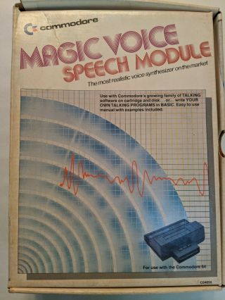 Commodore C64 Magic Voice Speech Module W/gorf & Wizard Or Wor