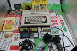 Tandy 64k Color Computer 2 - Complete,  - 5 Cartridge Games - 2 Joysticks