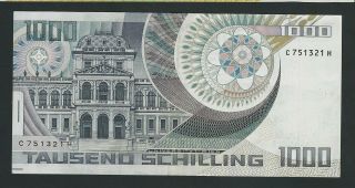 AUSTRIA 1000 SCHILLING 1983 XF 2