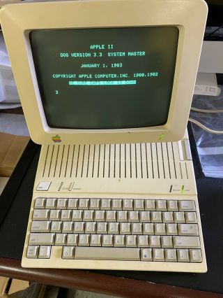 Apple IIc computer and monitor 2