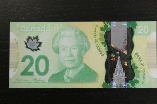 2012 Bank Of Canada $20 Dollars Banknote W/ Hanging 9 Serial Number Variety