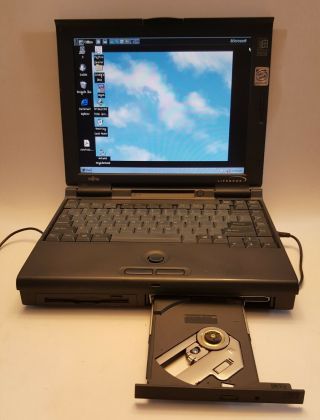 VINTAGE AND RARE Fujitsu Lifebook 770Tx 770 Laptop Windows 95 3