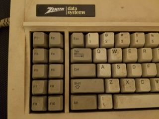 Zenith Data Systems Z - 150 XT Keyboard Black Badge 2