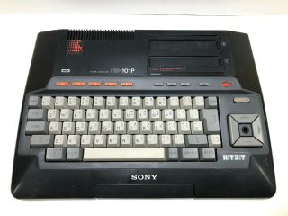 Sony Msx Hb - 101p Hit Bit Black Vintage Personal Computer Vintage Rare
