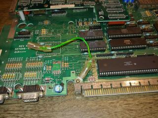 Commodore Amiga 1000 Motherboard with Daughterboard,  NO MONITOR, 3
