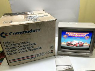 Commodore 1084s Computer Monitor For C64/amiga Computer