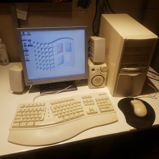 Complete At Pentium 233 Mmx Windows 98 Dos Retro System Computer Ibm Gaming