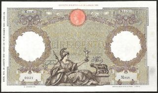 Italy 100 Lire 1942 P:60 Vf
