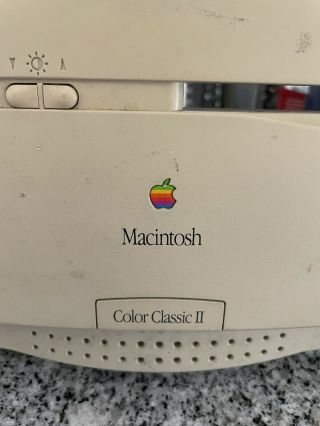 Apple Macintosh Color Classic Ii Badge,  Case - Broken